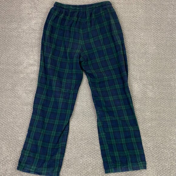 LL Bean Scotch Plaid Sleep Pants Pajama Bottoms Lot of 2 Men's Medium Loungewear - Picture 3 of 13